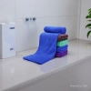 Blue all-cotton 120g hotel towel, white towel, antibacterial, soft and absorbent Application Scenario